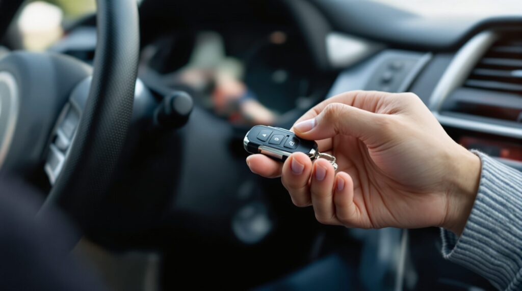 pile clef de voiture