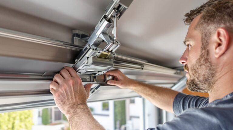 comment bloquer une porte de garage basculante